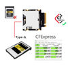 Picture of NFHK NGFF M.2 NVMe Host to CFExpress CFA Extension Adapter M2 M-Key for CFE Type-A Support Camera Memory Card