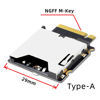 Picture of NFHK NGFF M.2 NVMe Host to CFExpress CFA Extension Adapter M2 M-Key for CFE Type-A Support Camera Memory Card