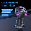 Picture of OHITEC Bluetooth FM Transmitter for Car: Hands-Free Calls, Navigation Guidance, HD Sound Quality 5.3, USB/Type-C 5V3.1A Fast Charging, U Disk Music Playback, Colorful Ambient Lights (C49)