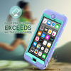 Picture of WOGROO Protective Case Compatible with Apple iPod Touch, iPod Touch 7 Case, iPod Touch 6 Case-Hybrid Shockproof iPod Case with Kickstand - Full-Body Cover with Rugged Drop Protection - Purple/Green