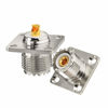 Picture of wlaniot SO-239 Chassis Mount Connector SO239 Solder Connector UHF Female 4 Holes Panel Chassis Mount Flange Solder Cup Connector SO239 Bulkhead Connector 3pcs