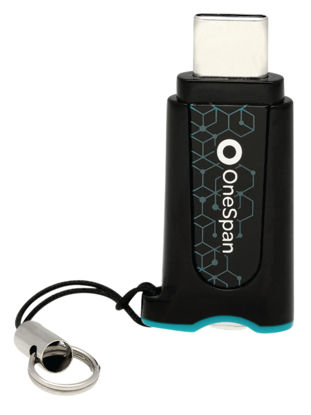 Picture of OneSpan DIGIPASS® FX7 Two-Factor authentication (2FA) Security Key, Connect via USB-C FIDO Certified - FIDO2, Protect Accounts Online, Passwordless Authentication, Secure Passkey, Phishing Resistent