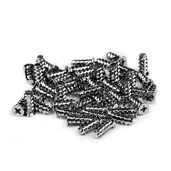 Picture of Easycargo Computer Case Fan Screws, Fan Screws PC, Fan screws for 70mm, 80mm, 90mm, 92mm, 120mm, 140mm PC Cooling Fan (Silver 50 Pack)