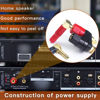 Picture of 4MM Copper 2-Way Banana Plug Jack Socket Binding Post Video Speaker Terminal Connectors Power Amplifier Dual Gold Plated Insulated Terminals(6Pcs Lkelyonewy)