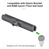 Picture of FANAUE Aluminum 17mm Ball Head Double Socket Arm Only Supports Connects of 17mm Ball Head Adapter Compatible with RAM Mount 17mm Ball and Bike Motorcycle Phone Holder, Long Arm Length is 6.06 Inch.