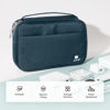 Picture of pack all Electronic Organizer Plus, Larger Capcity Cable Organizer Bag, Shockproof Carrying Case, Portable Cord Travel Organizer Storage Bag for Cables, Chargers, Phones, USB, SD Cards(Navy Blue)