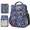 Picture of TiMOVO 9-11" Tablet Sleeve Bag with Shoulder Strap for iPad Air 11 Inch 2024,iPad Pro 11 Inch 2024,iPad 10.2 2021-2019,iPad 10th 2022,iPad Air 5/4 10.9,Galaxy Tab S9/S8/A8/A7 2023, Colorful Flower