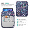 Picture of TiMOVO 9-11" Tablet Sleeve Bag with Shoulder Strap for iPad Air 11 Inch 2024,iPad Pro 11 Inch 2024,iPad 10.2 2021-2019,iPad 10th 2022,iPad Air 5/4 10.9,Galaxy Tab S9/S8/A8/A7 2023, Colorful Flower