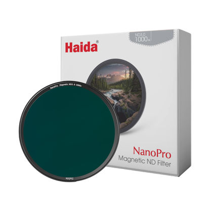Picture of Haida Magnetic Multi-Coating Nano Coating Optical Glass Neutral Density Filter NanoPro Waterproof Scratch Resistant ND3.0 (1000x) Filter with Adapter Ring (77MM)