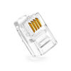 Picture of JODROAD 50Pack Telephone Modular Plug RJ9/RJ10 4P4C Connectors for Phone Line Cord (4P4C)
