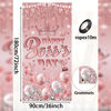 Picture of Happy Boss's Day Door Cover National Boss Day Photography Backdrop Rose Gold Crown Boss Lady Female Best Boss Ever Banner for Lady Boss Day Office Party Decoration Supplies (36x72 inch (3x6FT))