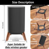 Picture of Real Wood Stand for Roku Wireless Speakers,Tripod Holder Accessories Protect Audio for Better Sound,Secure Stable Wooden Mount for roku Speaker (Walnut,2 Packs)