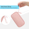 Picture of Lacdo Electronic Organizer, Travel Cable Organizer Bag Pouch Tech Electronic Accessories Carry Case Portable Double Layer Charger Case for Cable, Cord, Charger, Phone, Earphone, Power Bank, Light Pink