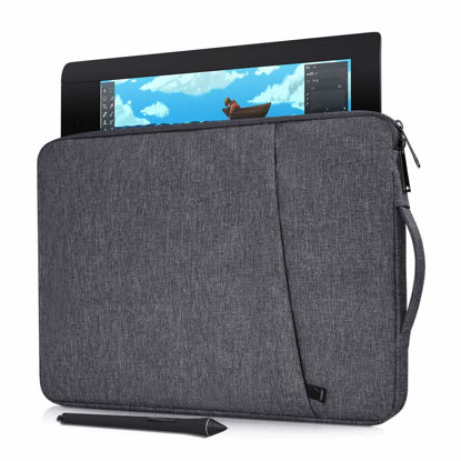 Picture of Portable Drawing Graphics Tablet Sleeve Case for Wacom Intuos Pro Medium PTH660/ Wacom One DTC133, UGEE M708, VEIKK A30 V2, XP-Pen Artist12 Pro/Deco 01 V2 Bag, Space Grey