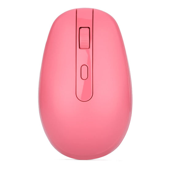 Picture of Rii Wireless Mouse RM700 2.4G Silent Mouse,Computer Mouse with USB Nano Receiver for Laptop,PC,Mac,Chromebook,Windows (Pink)