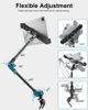 Picture of woleyi Anti-Theft Locking Car or Truck Seat Rail Tablet Mount, Heavy Duty Car Floor Tablet Security Holder with 360° Rotation Foldable Arm for 9-14" Tablet iPad Pro, Air, Galaxy Tabs, Fire HD, Surface