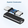 Picture of Basesailor USB C Female to Female Adapter 3-Pack,USBC 3.1 10Gbps 100W PD Coupler for Connecting Two Type C Cable,Thunderbolt 3 Compatible Extension Connector for USB-C Devi