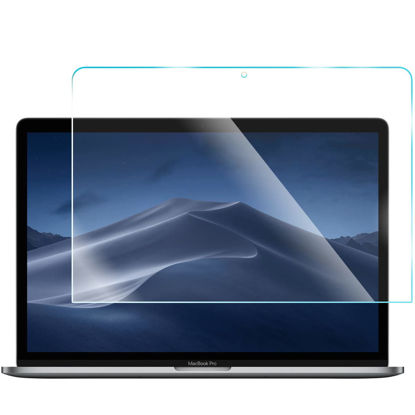 Picture of MUBUY-GOL Tempered Glass Screen Protector for MacBook Pro 15 Inch Model A1707 A1990, 9H Hardness Glass Screen Protector [No Bubble] [Reduce Fingerprint] [Anti Scratch] [0.15mm]