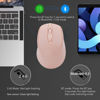 Picture of Bluetooth Wireless Mouse USB C for MacBook Air Pro/Computer/Laptop, Wireless Bluetooth Rechargeable USBC Mouse Compatible with Mac Book/iMac/iPad/Surface Pro PC Desktop Silent Ergonomic Mouse(Pink)