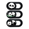 Picture of Webcam Laptop Camera Cover Slide, Cute Pattern Web Camera Cover, 0.02-Inch Ultra-Thin Fits for Laptop MacBook Pro iMac Air Computer Smartphones Tablets Protect Your Privacy Security (Panda-3Pack)