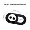 Picture of Webcam Laptop Camera Cover Slide, Cute Pattern Web Camera Cover, 0.02-Inch Ultra-Thin Fits for Laptop MacBook Pro iMac Air Computer Smartphones Tablets Protect Your Privacy Security (Panda-3Pack)