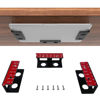 Picture of IFCASE Under Desk Laptop Mount with Adhesive & Screw in, Hard Aluminum Under Desk Shelf Holder for Laptop, Mac Mini, MacBook, Keyboard with Anti-Scratch Silicone (Black)