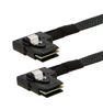 Picture of MITATTOK Mini SAS Cable, SFF-8087 to SFF-8087 Right Angle to Left Angle High-Speed Data Transfer for SAS/RAID Controllers, Backplanes, and Servers, 1FT
