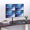 Picture of WALI Quad Monitor Desk Mount, 4 Monitor Stand Fits Heavy Duty Computer Screen up to 27 inch, Full Adjustable Monitor Arm Holds up to 22 lbs per Arm (M004), Black