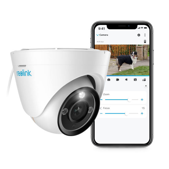 Picture of REOLINK 4K PoE Security IP Camera, Turret Camera Outdoor with 3X Optical Zoom, 2.8mm-8mm Lens, 110 Degree Wide View, 100ft Color Night Vision, 2 Way Talk, Human/Vehicle/Pet Detection, RLC-833A