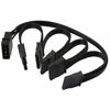 Picture of GELRHONR IDE to SATA Power Splitter Cable,LP4 4Pin IDE to 5 x15 Pin SATA Power Conversion Line Extension Y-Cable for Hard Disk