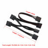 Picture of GELRHONR IDE to SATA Power Splitter Cable,LP4 4Pin IDE to 5 x15 Pin SATA Power Conversion Line Extension Y-Cable for Hard Disk