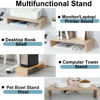 Picture of TEAMIX 2 Pack Monitor Stand Riser-20 inch, Wood Monitor Stand, Desktop Organizer TV/Screen/PC/Printer/Laptop Riser, Computer Stand with Keyboard Organizer Desktop Stand, Monitor Riser