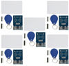 Picture of WWZMDiB 5Pcs RFID Kit - MF RC522 RF IC Card Sensor Module + S50 Blank Card + Key Ring + Male to Female Jumper Wires for Arduino Raspberry Pi