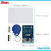 Picture of WWZMDiB 5Pcs RFID Kit - MF RC522 RF IC Card Sensor Module + S50 Blank Card + Key Ring + Male to Female Jumper Wires for Arduino Raspberry Pi