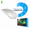 Picture of KLO Rechargeable Bluetooth Mouse for MacBook/MacBook air/Pro/iPad, Wireless Mouse for Laptop/Notebook/pc/iPad/Chromebook (BT/B Silver)
