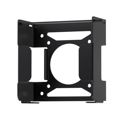Picture of Fasgear Mac Mini M4 Mount Pure Aluminum VESA Mount Monitors Mounting Bracket for Under Desk with Anti-Theft Function, Metal Wall Mounted VESA Compatible with Mac-Mini M4 Pro 2024(Black)