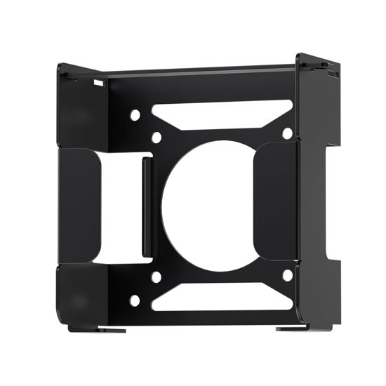 Picture of Fasgear Mac Mini M4 Mount Pure Aluminum VESA Mount Monitors Mounting Bracket for Under Desk with Anti-Theft Function, Metal Wall Mounted VESA Compatible with Mac-Mini M4 Pro 2024(Black)