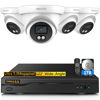 Picture of OOSSXX (5.0MP Full HD Definition) Wired Security Camera System Outdoor Dome Camara Indoor Video Surveillance Cameras CCTV Camera Home Security System Outside Surveillance DVR Kits