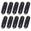Picture of QLXHBOT 10PCS DC Power Connector Adapter 12V 5.5mm x 2.1mm, 12/24V Female to Female Power Jack Socket for Led Strip CCTV Security Camera Cable Wire Ends Plug Barrel