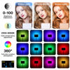 Picture of ULANZI LT003 RGB Video Light, 15W Portable LED Panel with 2100 Lumens, 10" Video Light Dimmable 2500K-9000K, Built-in 8000mAh Battery and USB Charger, CRI>95 for DSLR Camera Video Photography