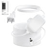 Picture of ALERTCAM 30ft Extension Power Cable for Ring Stick Up Cam (3rd Gen), Weather-Resistant Charging Cord for Continuous and Safe Power Supply, White