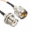 Picture of uxcell UHF PL-259 Male to UHF SO-239 Female Bulkhead RG316 Coax Cable 6-feet
