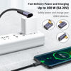 Picture of Poyiccot 5Pack USB C Adapter 40Gbps, USB C 90 Degree Adapter PD, Right Angle USB C Adapter 100W, USB 3.1 Type C Male to Female Adapter 8K USB C Extender Adapter for Laptop, Tablet and Phones