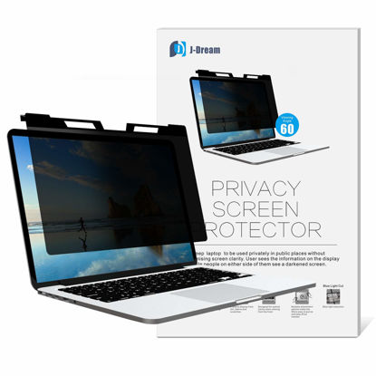 Picture of J J-Dream Hanging 15.6 Inch Privacy Screen for Laptop for Widescreen Laptop - Anti Glare - Blue Light Filter - Anti-Scratch Protector (16:9 Aspect ratio)