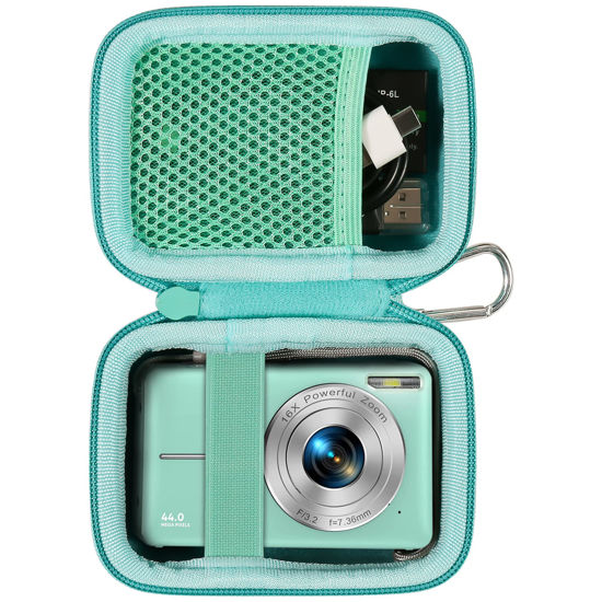 Picture of co2CREA Hard Case Compatible with CAMKORY/Lecran/KODAK PIXPRO/VAHOIALD/AiTechny Digital Camera Video Camera, Green