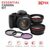Picture of 58MM HD 2.2X Telephoto and 0.43X Wide Angle + Xpix Photo Accessories w/Deluxe Photo and Travel Bag for Canon Rebel (T6 T6s T6i T5i T4i T3i T3 T2i T1i), EOS (700D 650D 600D 1100D 550D 500D 100D)