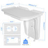 Picture of suptek Large Wall Outlet Shelf,Home Wall Shelf Organizer for Outlets,Perfect for Bathroom Kitchen,Bedrooms,Ideal for Cell Phone Speaker up to 20lbs,with Cable Management and Detachable Hooks (S3XLW)