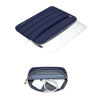 Picture of MOSISO 13-14 inch Laptop Case, 13.3 inch Puffy Laptop Sleeve Compatible with MacBook Air 13 13.6 M3 M2 M1/Pro 13/Pro 14, HP, Dell, ASUS, Lenovo, Polyester Horizontal Bag with Small Case, Navy Blue