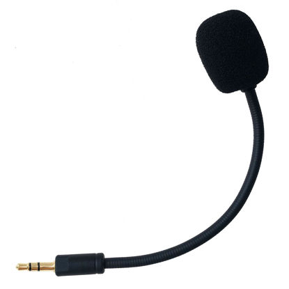 Picture of SPTSSWET Replacement Microphone Compatible with Razer Electra V2 Headphones Detachable Game Mic Boom Professional Clear Crystal Sound Noise Isolation Mic with Windscreen,3.5mm Black 5.9 inch