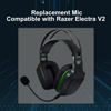 Picture of SPTSSWET Replacement Microphone Compatible with Razer Electra V2 Headphones Detachable Game Mic Boom Professional Clear Crystal Sound Noise Isolation Mic with Windscreen,3.5mm Black 5.9 inch